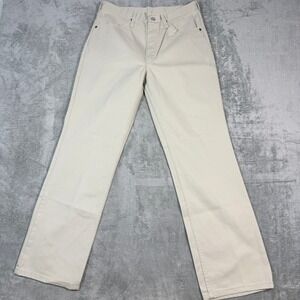 Vintage Rustler Mens 33x32 Straight Leg Pants Beige Made in USA